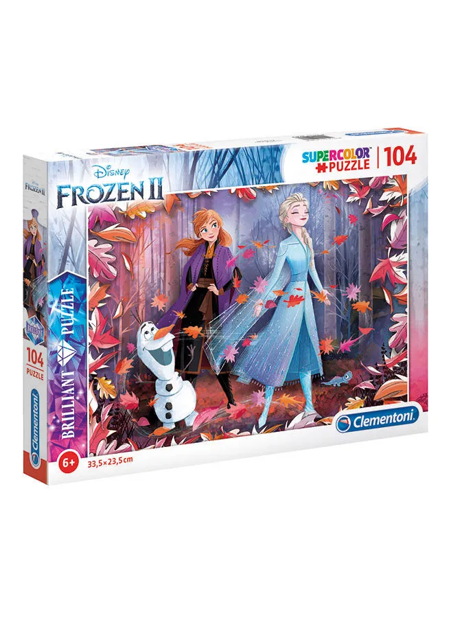 Clementoni Disney Frozen II Brilliant Puzzle 13.5x1.38x9.57inch