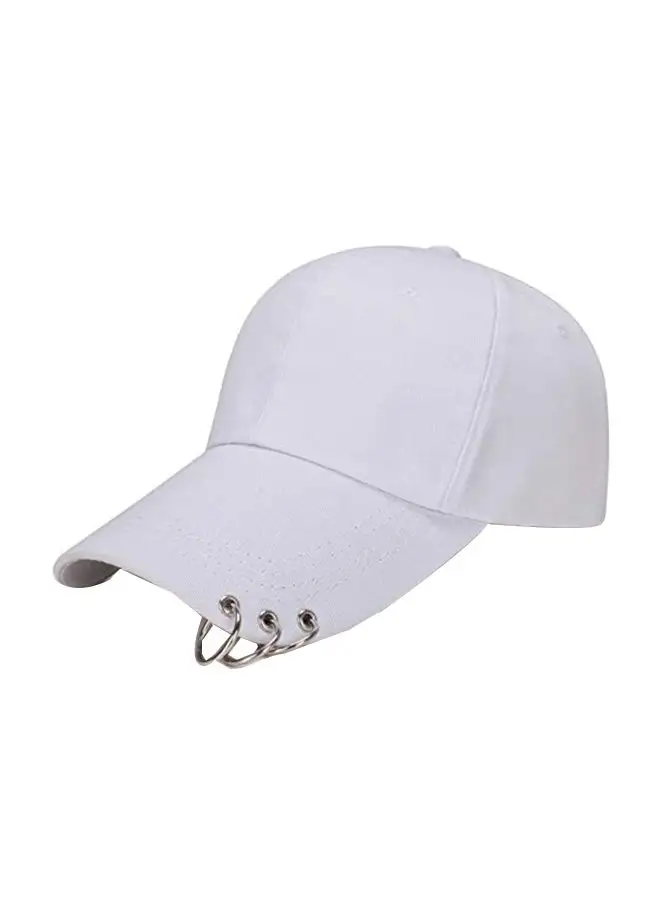 Generic Classic Summer Baseball Cap White/Silver