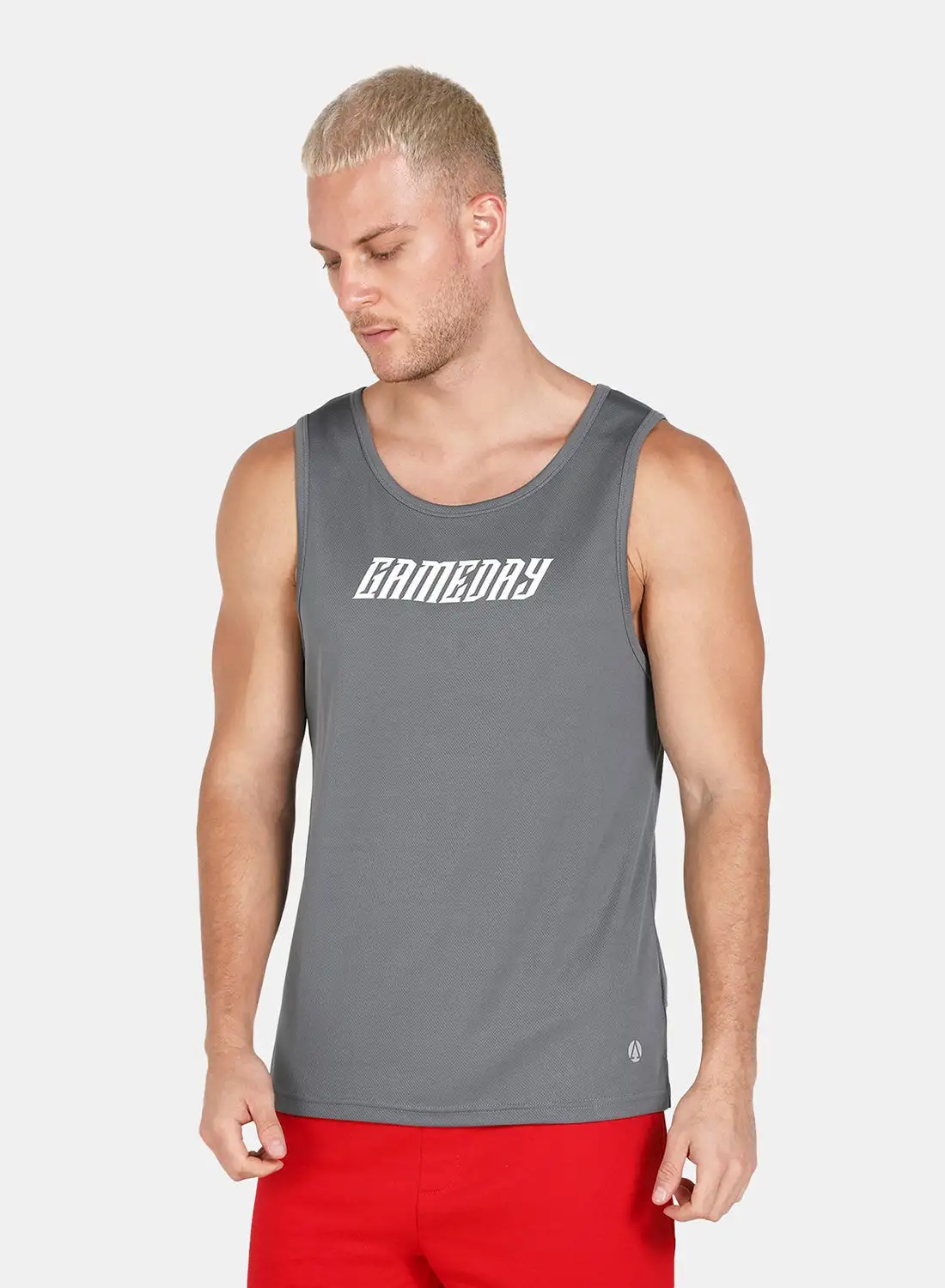 Athletiq Sports Slogan Training Vest Grey