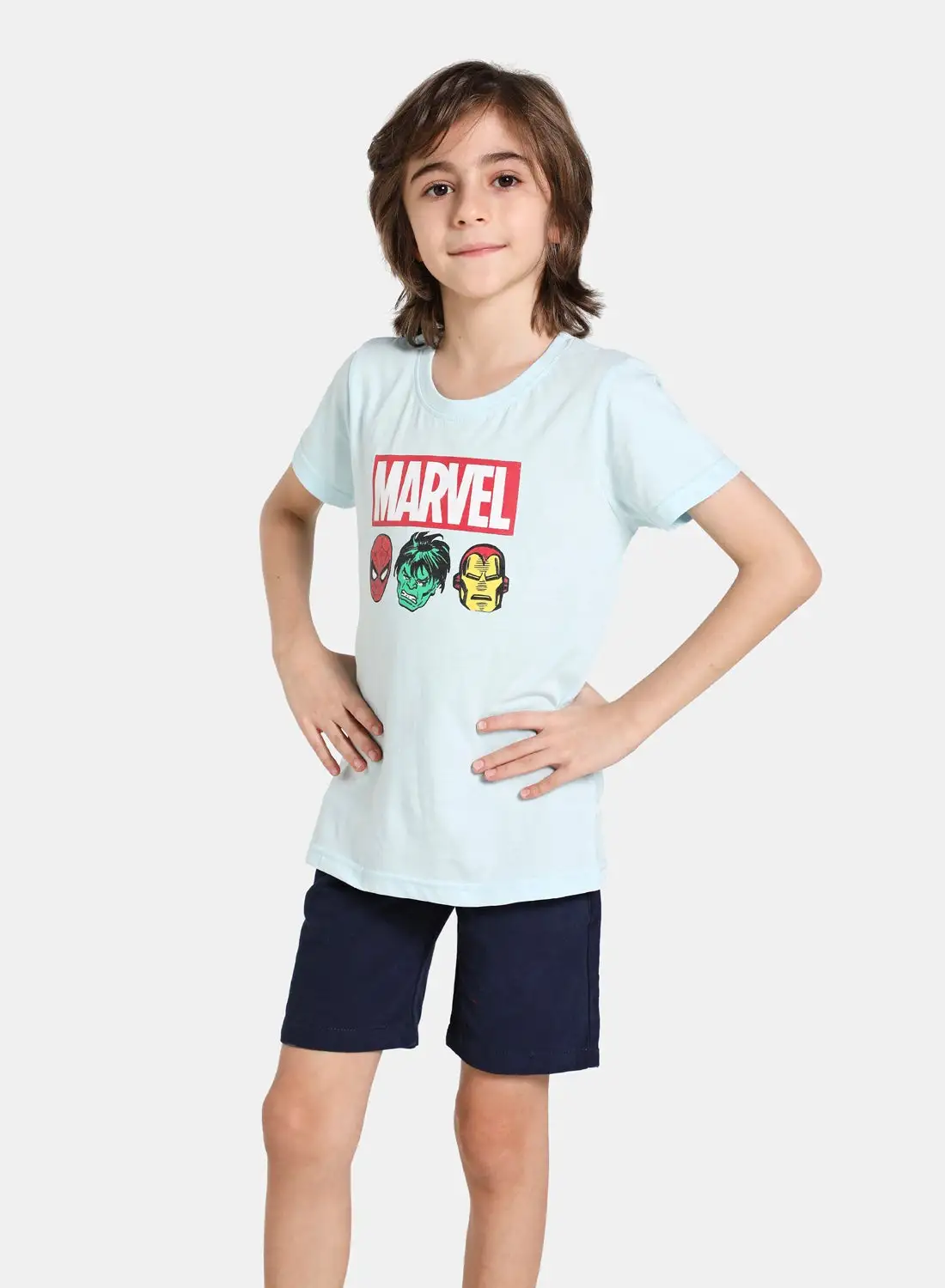 NEON Neon Marvel Comics T-Shirt Light Blue