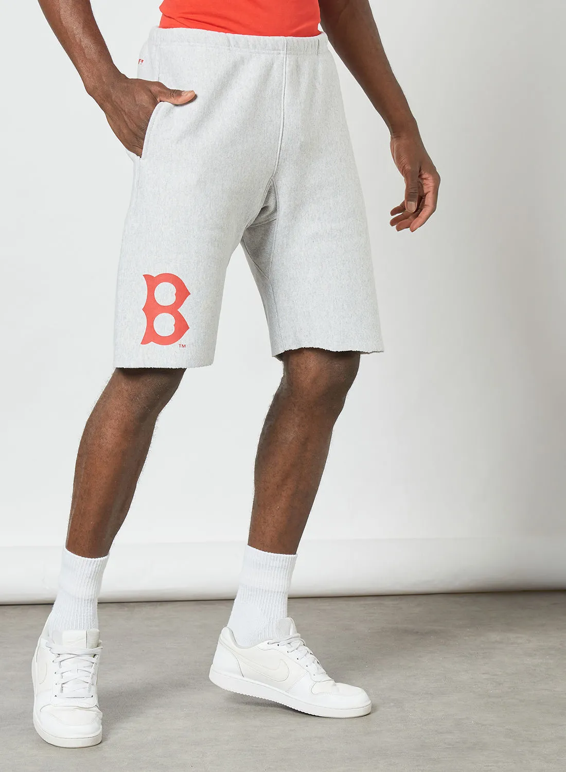 Champion Boston MLB Reverse Weave Shorts Grey