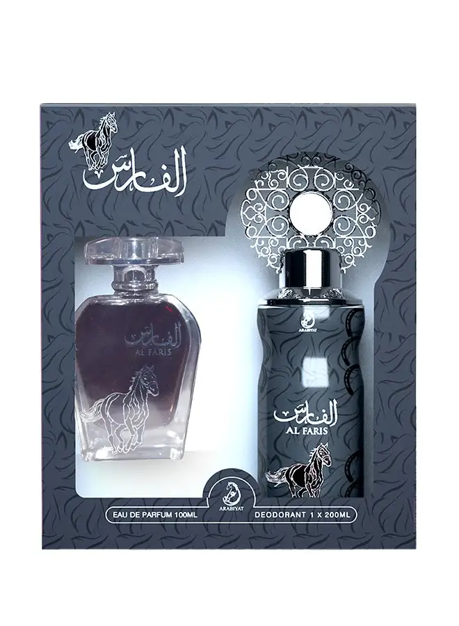 مجموعة هدايا أرابيات الفارس (1 x EDP 100 ml، 1 x Perfume Spray 200ml)