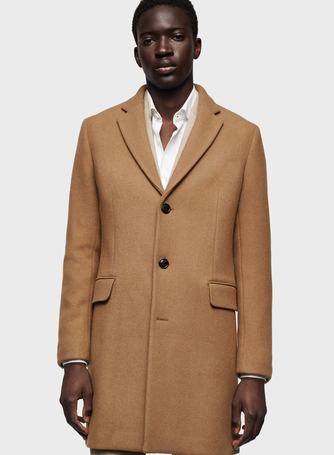 Mango Man Flap Pocket Coat