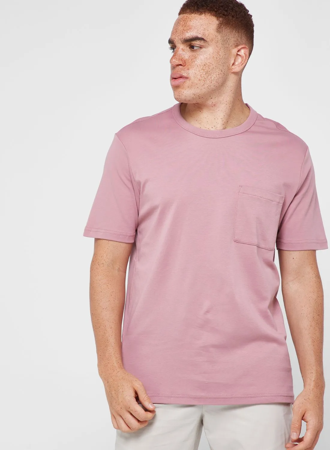 Mango Man Essential Front Pocket T-Shirt