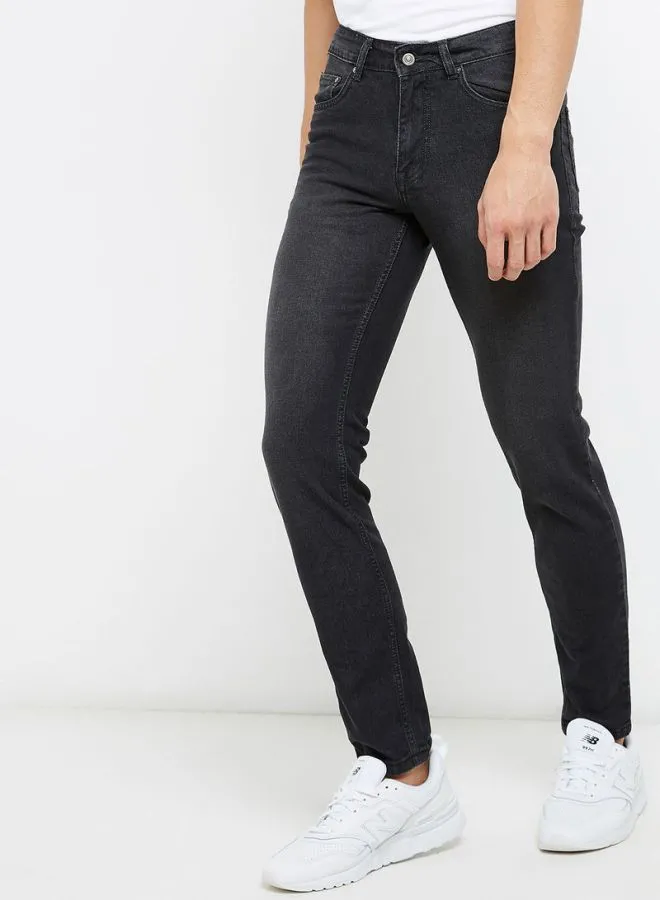 STATE 8 Buttoned Fly Jeans Grey