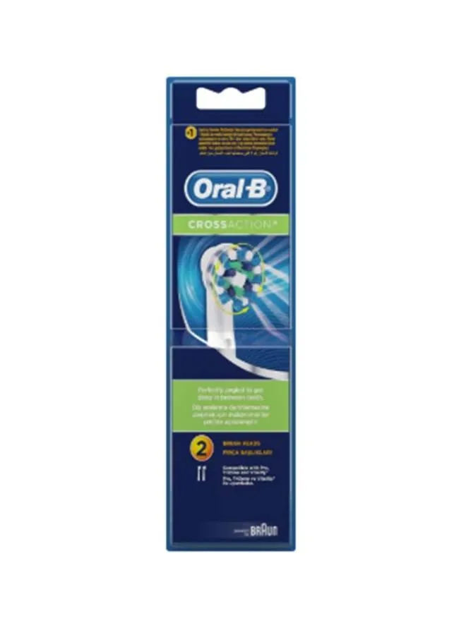 Oral B Cross Action Replacement Brush Head Multicolour