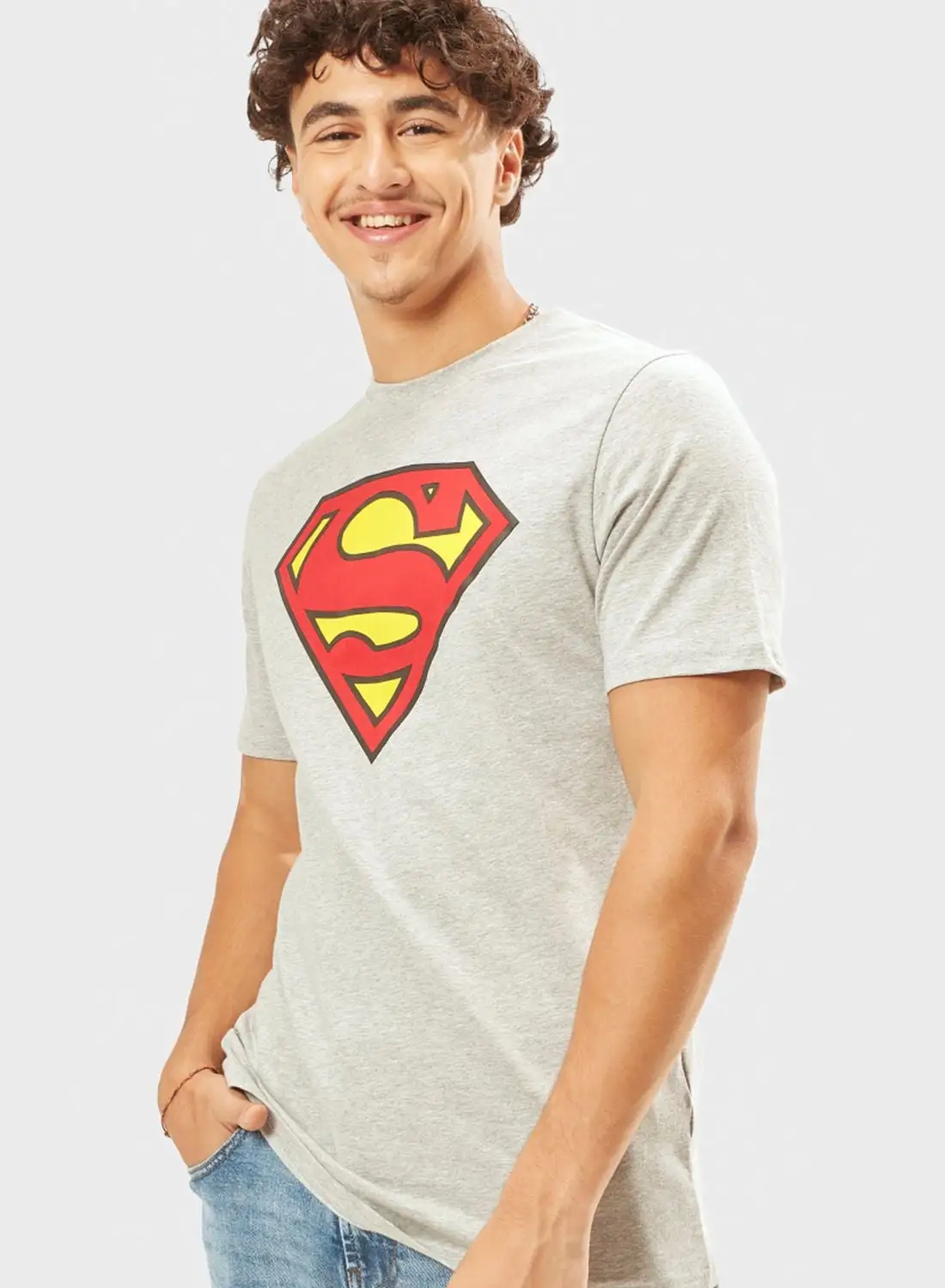 SP Characters Superman Logo Print T-Shirt