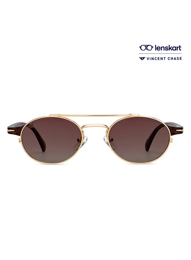 VINCENT CHASE Wired Up By Lenskart Full Rim Round Polarized & UV Protected Sunglasses For Men & Women - VC S14666