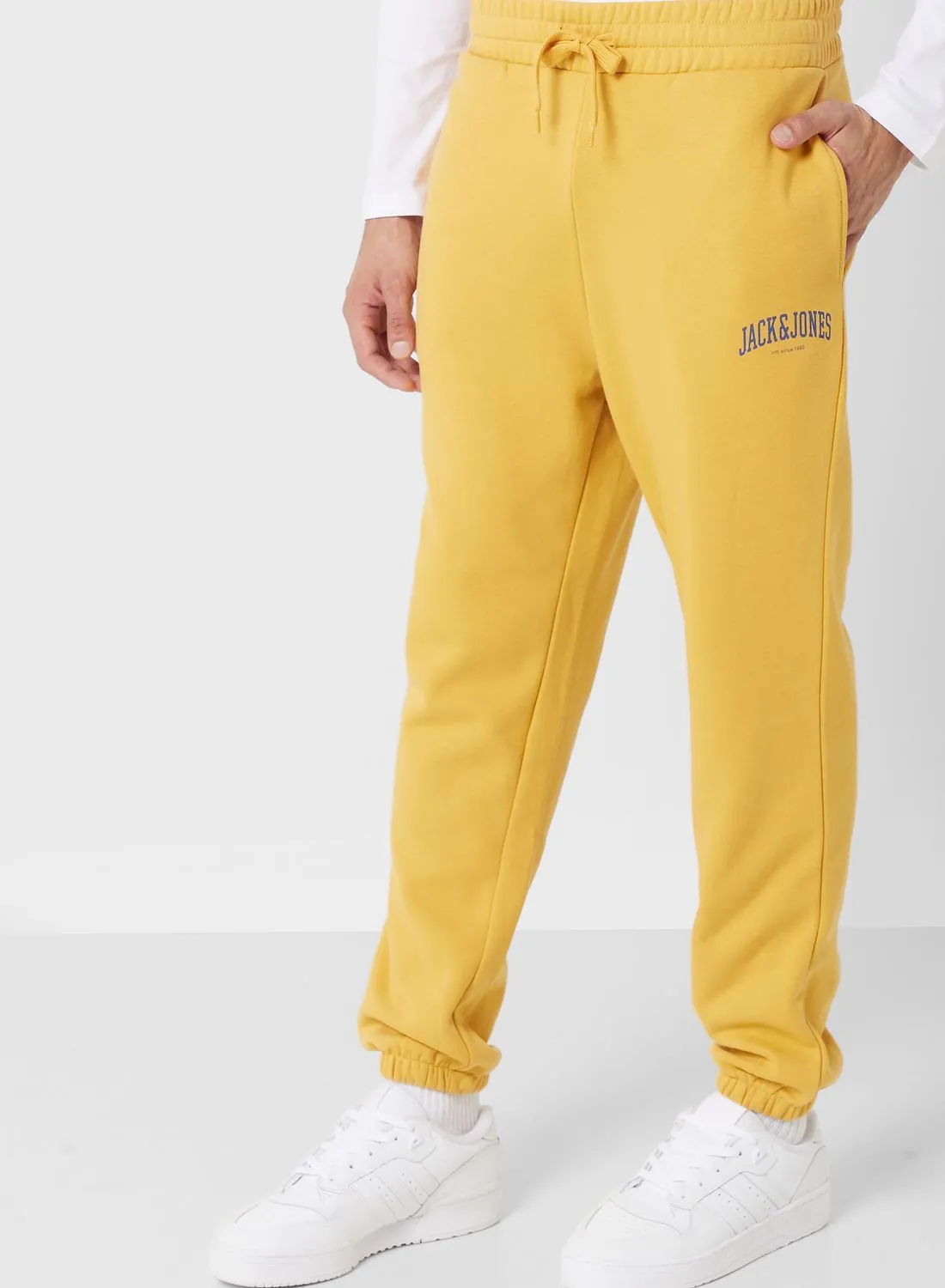 JACK & JONES Logo Drawstring Joggers