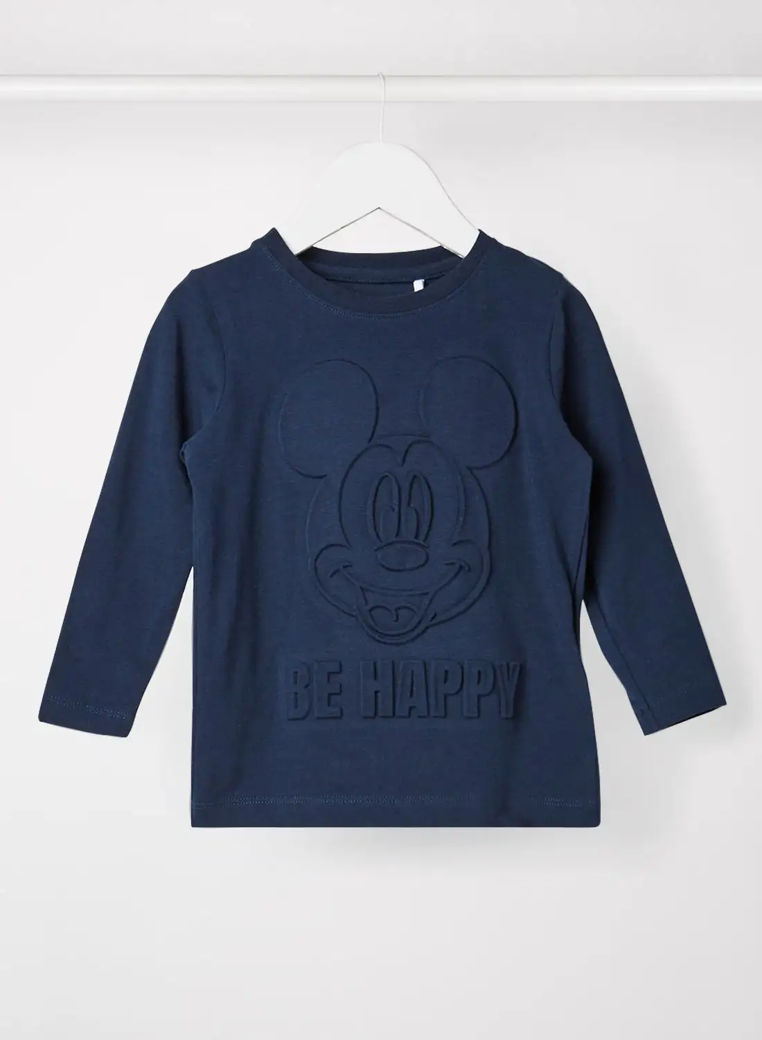 NAME IT Baby/Kids Mickey Detail T-Shirt Navy