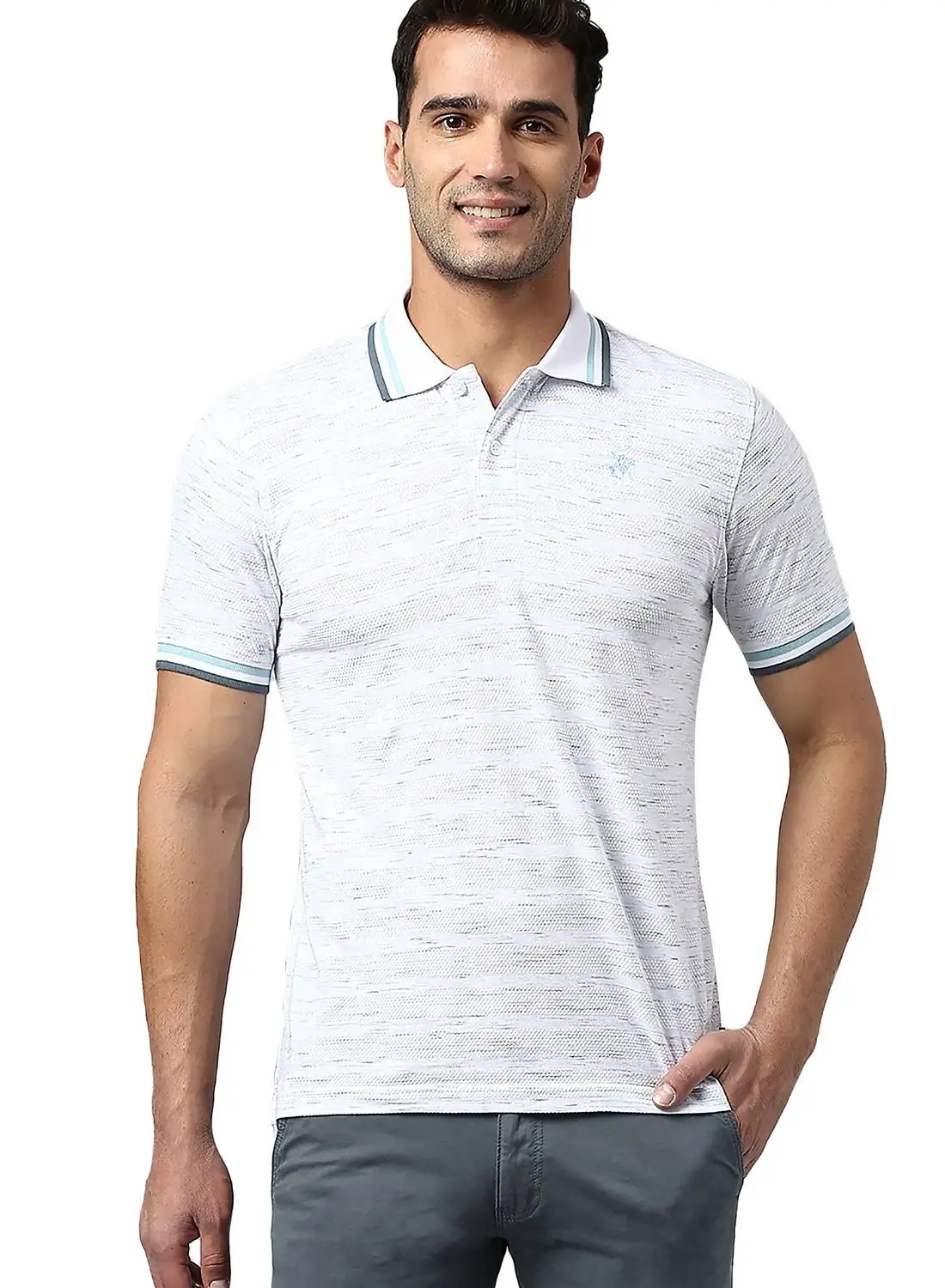 bhpoloclub Low Laying Fog Textured Polo