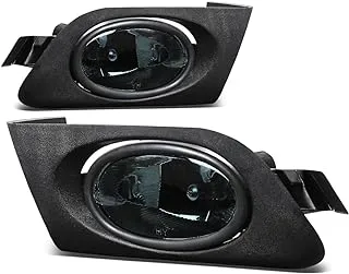 DNA MOTORING FL-HC01-SM Front Bumper Fog Light Driver & Passenger Side Enhance visibility [Compatible with 01-03 Honda Civic]