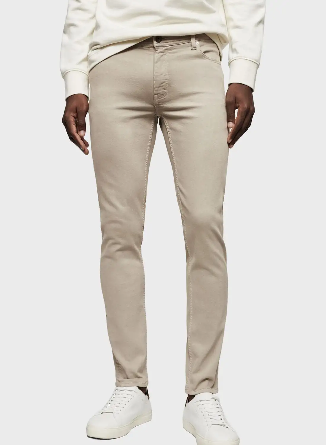 Mango Man Light Wash Skinny Fit Jeans