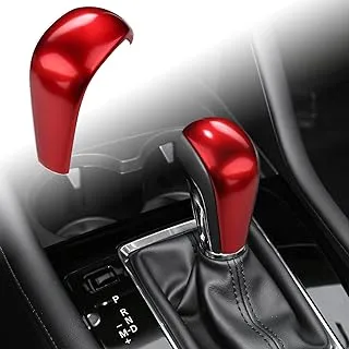 ANFOKAS for Mazda 3 CX-30 2023 2022 2021 2020 for Mazda CX-50 2023 Accessories Sporty Car Auto Gears Panel Gear Shift Knob Cover Trim Cap - Red