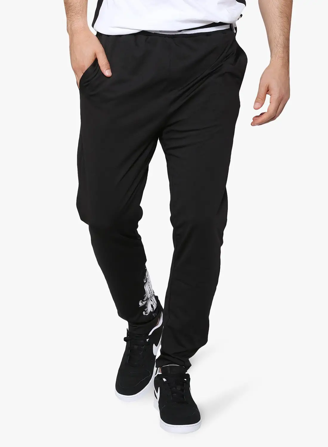 CRIMINAL DAMAGE Barque Cuffed Sweatpants Black