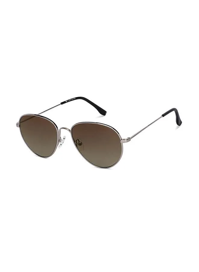 John Jacobs Tints Full Rim UV Protection Round Stylish & Premium Sunglasses JJ S13871 - Lens Size: 54mm - Silver