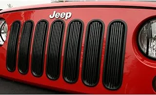 Rugged Ridge | Grille Insert, Billet Style, Black | 11401.30 | Fits 2007-2018 Jeep Wrangler JK