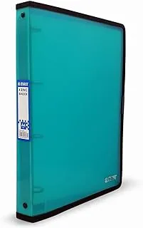 Maxi A4 Ring Binder With 4 Ring Translucent Turquoise, waterproof, dust-proof, very practical, and reusable