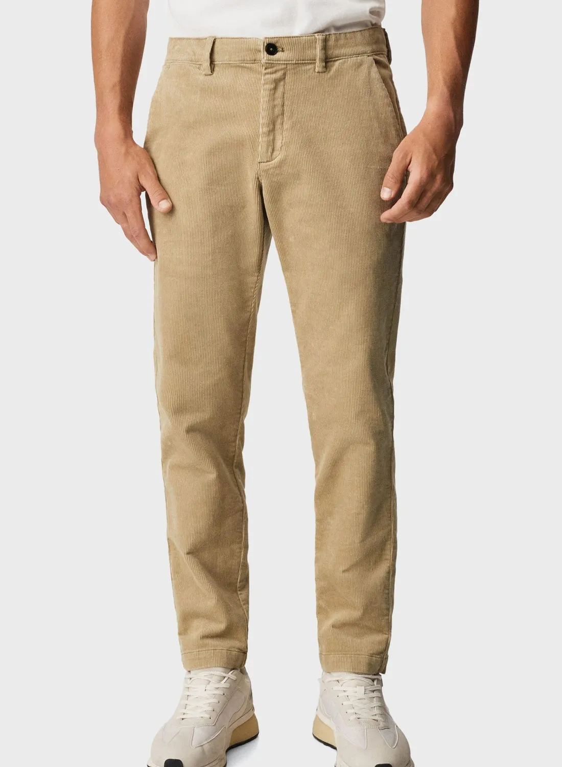 Mango Man Tapered Fit Trousers