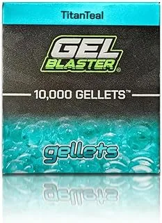 Gel Blaster Gellets - all natural, non-toxic - 2 Pack of Gel Blaster re-fill ammo is 10,000 rounds of fun - 10k Refill in 5L - Teal