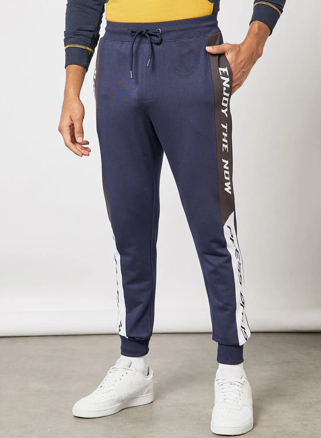 ABOF Regular Fit Joggers Blue