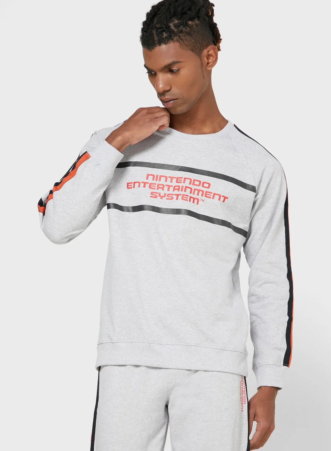 DEDICATED Stripe Detail Sweatshirt