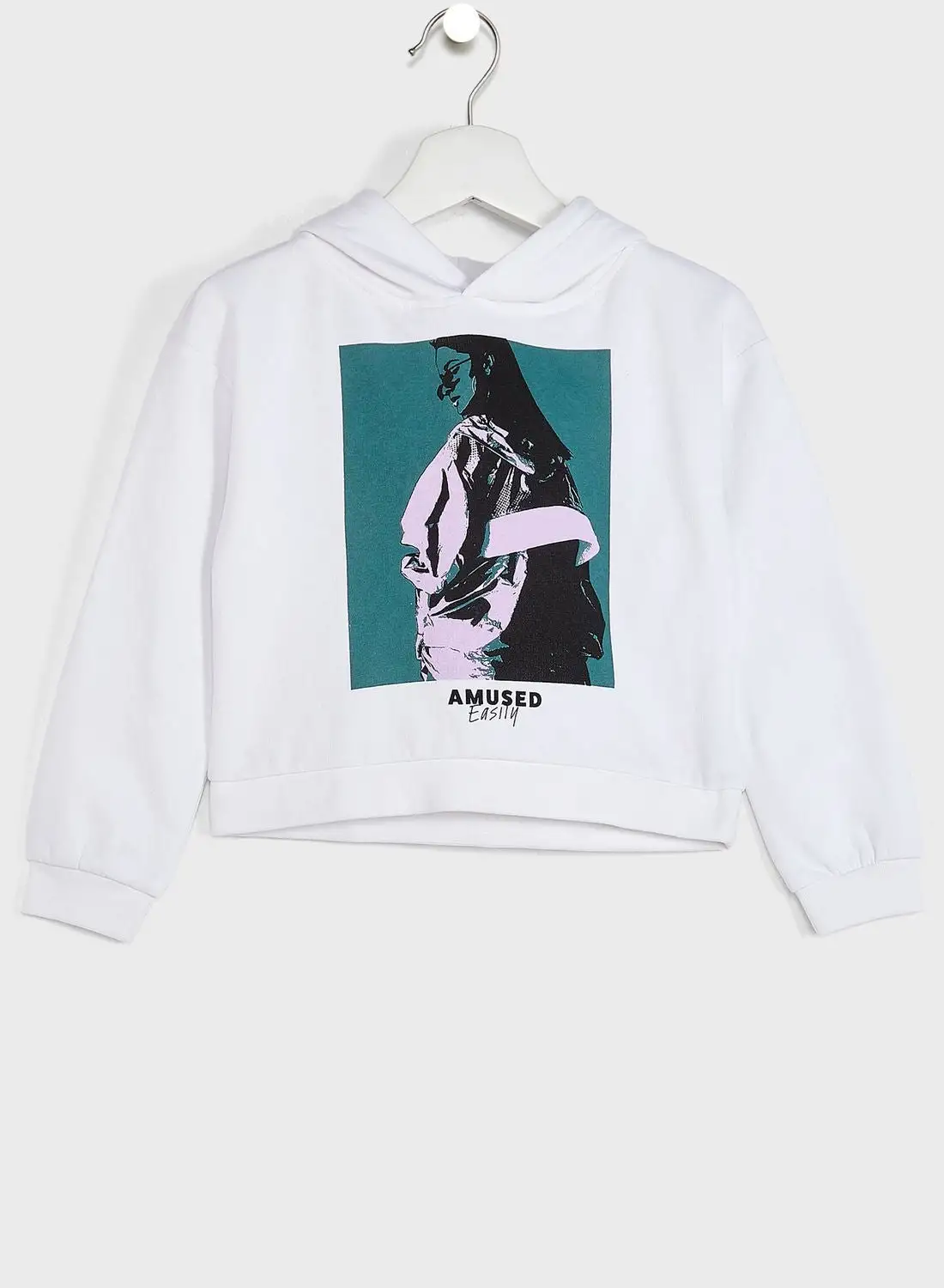 ONLY Kids Graphic Print Hoodie