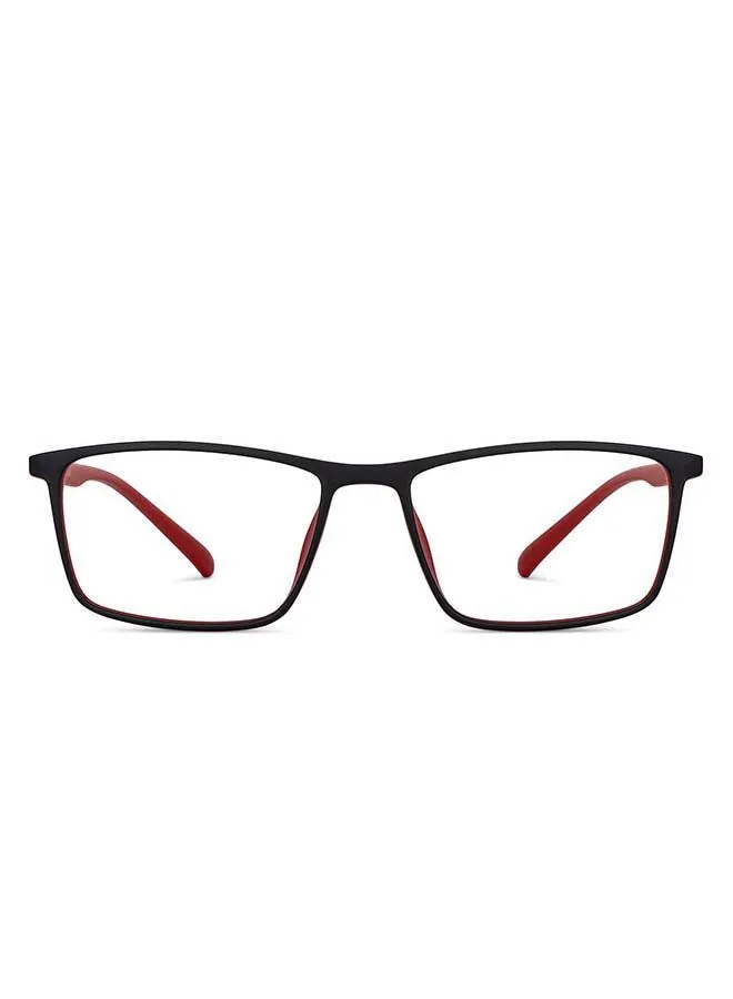 Lenskart Blu Zero Power Bluecut & Antiglare Rectangular Shape Computer Eyeglasses LB E14255 - Lens Size: 53mm - Black