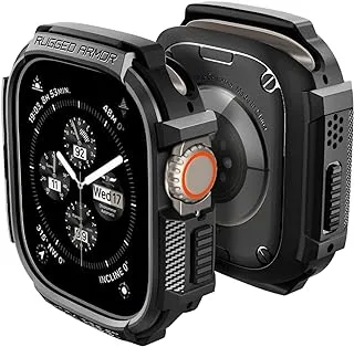 Spigen Rugged Armor for Apple Watch Ultra 2 case & Apple Watch Ultra case cover 49mm - Matte Black