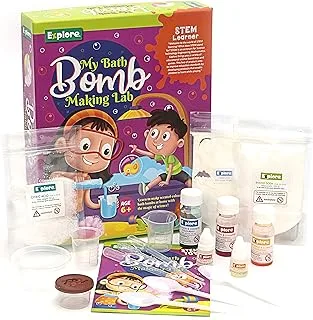 Eksploe Stem Learner My Bath Bomb Making Lab Learning and Educational DIY Activity Toy Kit