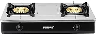 Geepas Stainless Steel Gas Cooker-Auto Ignition System, LPG Gas Stove,2 Years Warranty