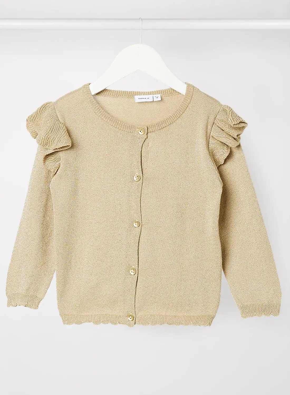 NAME IT Kids Glitter Knitted Cardigan