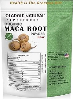 Oladole Natural Raw Organic Maca Root Powder - 100g | Supports Energy Booster, Hormone Balance Support | Gelatinized, Rich in Nutrients and Antioxidants for Enhanced Vitality | Non-GMO