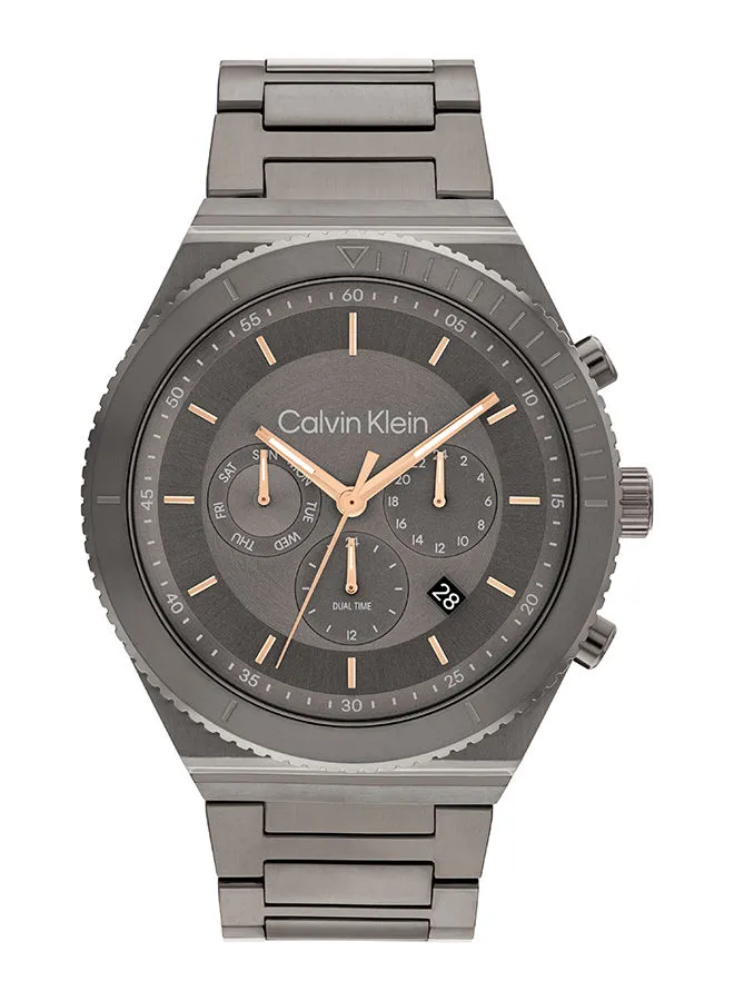 CALVIN KLEIN Men's Analog Tonneau Shape Stainless Steel Wrist Watch 25200304 - 44.3 Mm