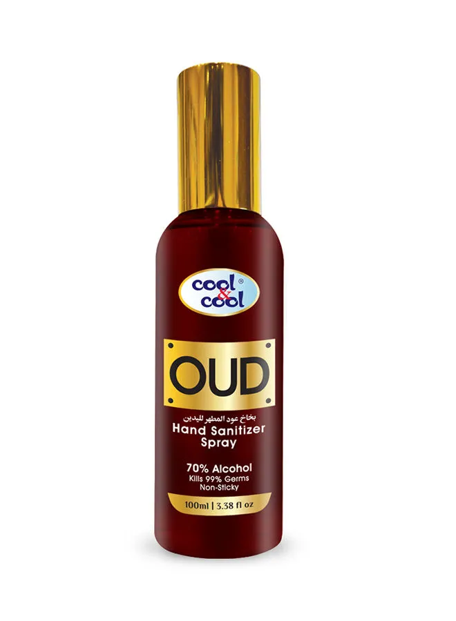 cool & cool Oud Spray Hand Sanitizer Brown 100ml