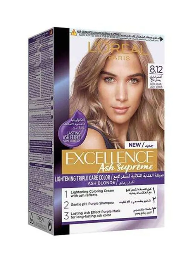 L'OREAL PARIS Excellence Ash Supreme Lightening Triple Care Color Cool Pearl Light Blonde 192ml