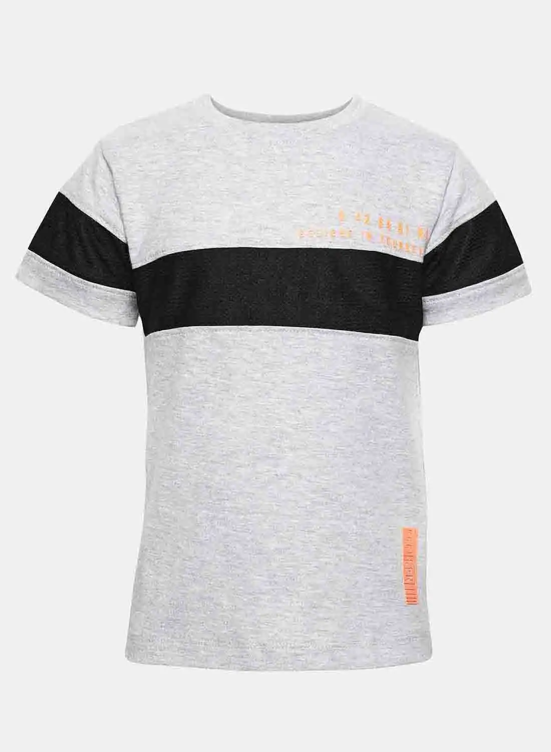 R&B Stylish Cotton Fashion T-Shirt Grey Melange