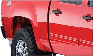 Bushwacker Cutout Pocket/Rivet Style Front & Rear Fender Flares | 4-Piece Set, Black, Smooth Finish | 40951-02 | Fits 2007-2013 GMC Sierra 1500 w/ 5.8' Bed