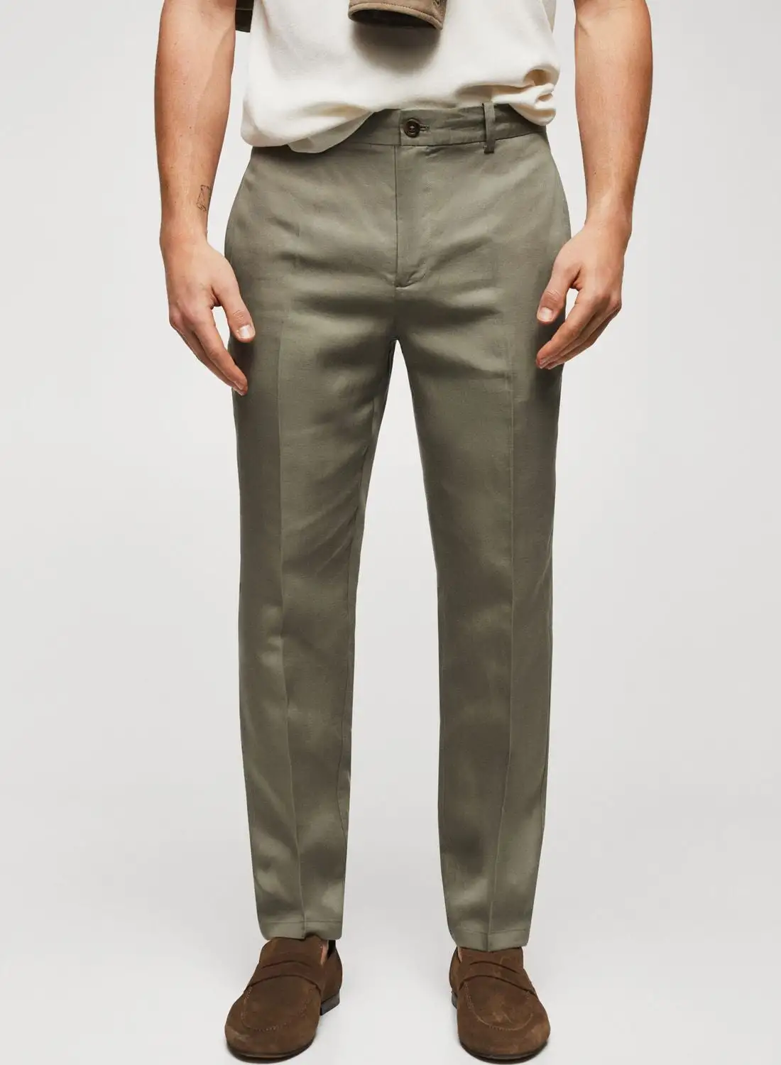 Mango Man Essential Straight Fit Trousers