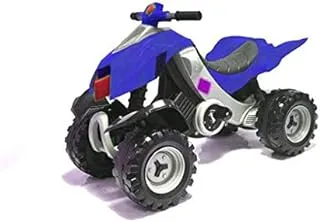 Megastar - Tornado ATV Pedal Bike 4 Wheels Ride On, 7802-Blu