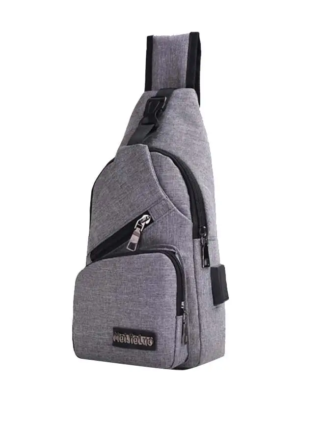 Generic External USB Charge Backpack Grey