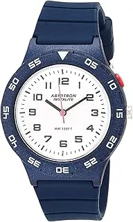 Armitron Sport Unisex Easy to Read Silicone Strap Watch, 25/6443, Navy Blue, 25/6443NVY