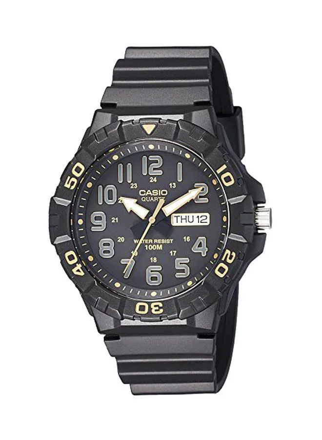 CASIO Men's Water Resistant Analog Watch MRW-210H-1A2VDF - 53 mm - Black