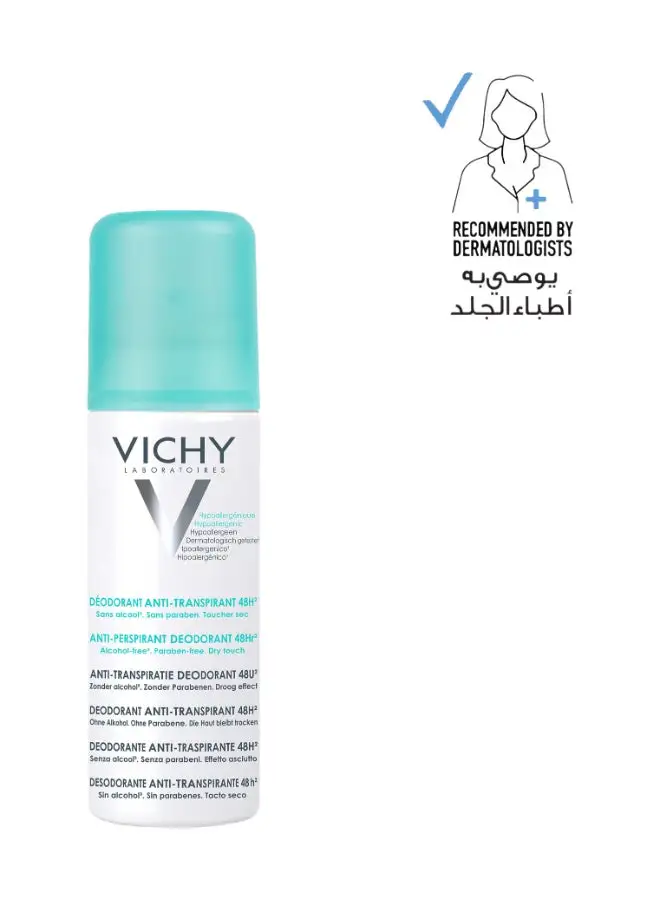 VICHY 48 Hour No Marks Anti-Perspirant Spray Deodorant 125ml