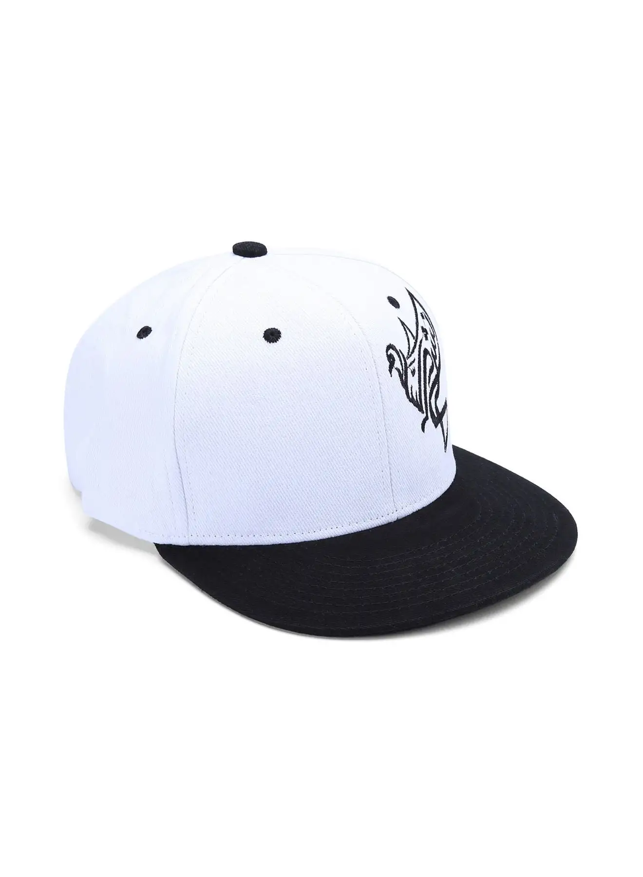 ملابس سلام The Messenger Snapback أبيض / أسود