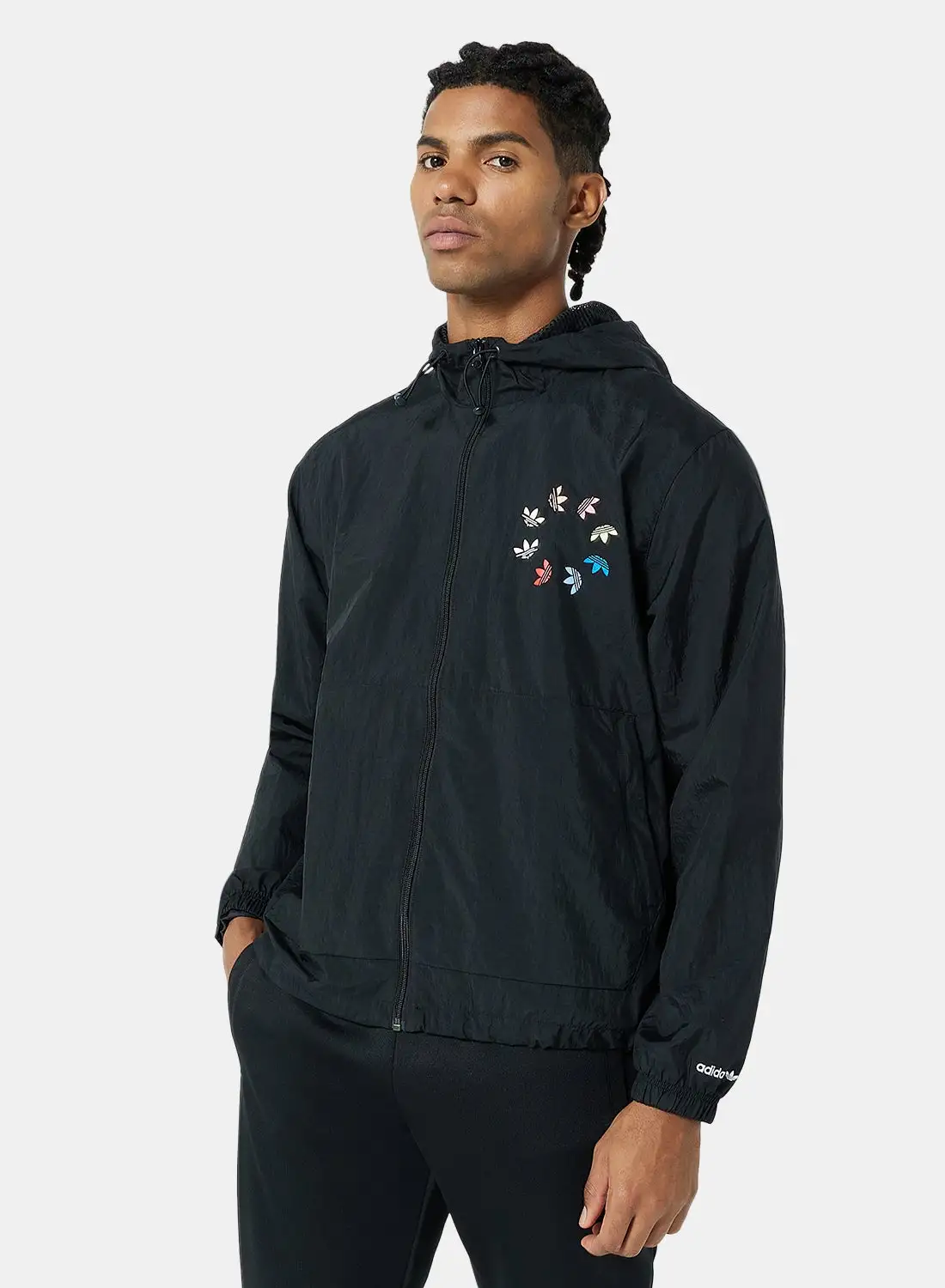 adidas Originals Full Zip Windbreaker Black