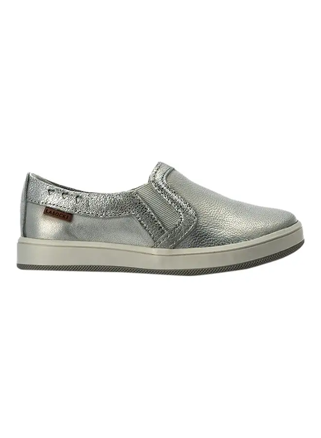 Lasocki Infant Girls Glitter Slip Ons Silver