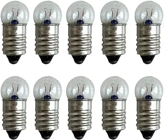 Royal Apex Miniature Screw Base Light Bulb Lamp Flashlight Torch DIY Work Light Etc…. E10 (E10 Bulb Pack of 10)