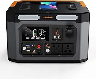 CHOETECH 1000W Portable Power Station, 270000 mAh Electric Power Generator with Multiport Power Outputs for Camping, Emergency, Vanlife & other Outdoor Usage, Medium