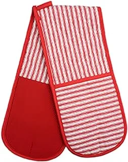 Homesmiths Stripe Red Double Oven Mitt